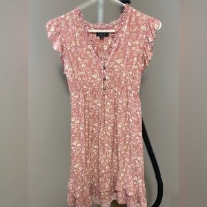 Papillon Blanc Pink Floral Dress
